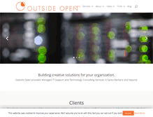 Tablet Screenshot of outsideopen.com